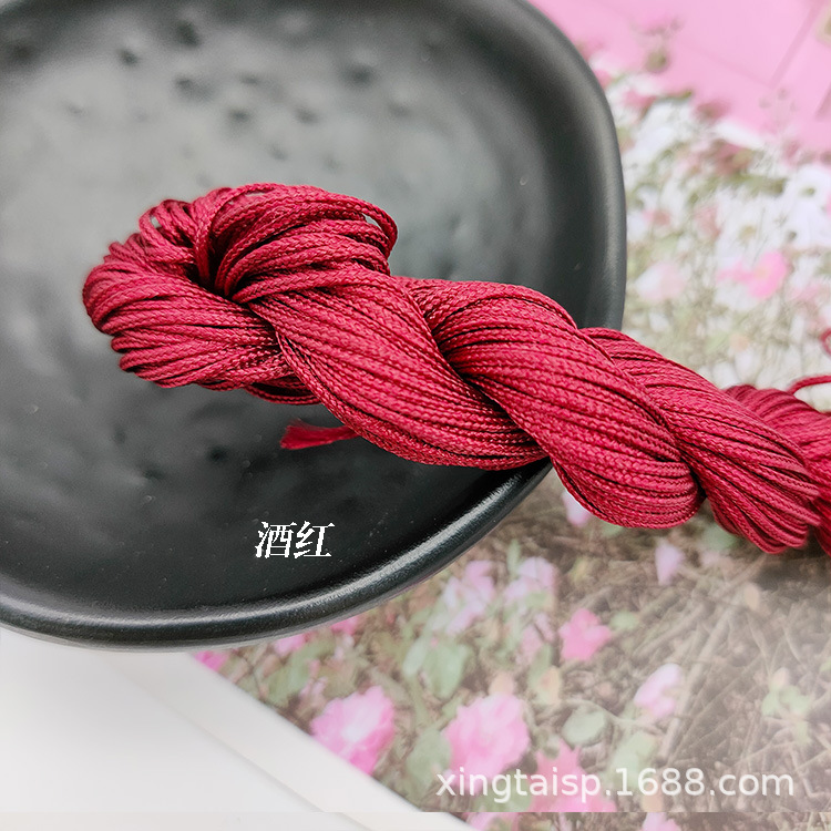 diy jewelry thread AB, Taiwan jade thread, colorful jewelry, nylon thread, jade bracelet, braided rope, 1mm jade thread wholesale pic 40