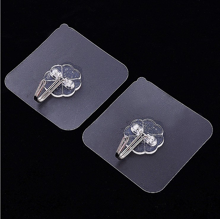 Seamless transparent hook wall-mounted, 6cm no-drilling adhesive hook, strong wall adhesive, nail-free small hook manufacturer pic 8