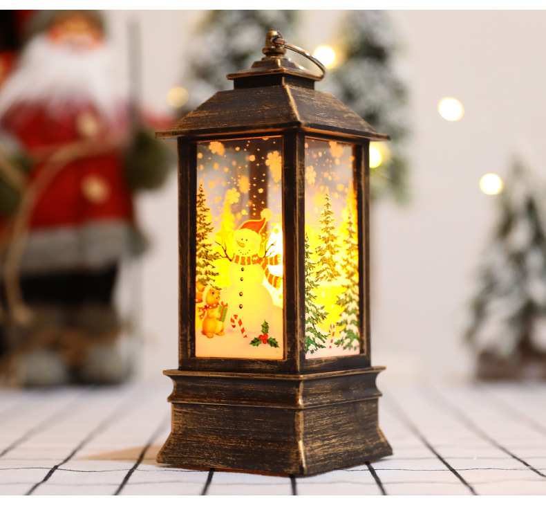 Ramadan Christmas lantern, antique kerosene flame, plastic brocade decoration, electronic candle stand, imported cross-border wholesale, street stall, Douyin bestseller, wedding guide, LED horse lantern, soft decoration props, fireplace RK9166 pic 16