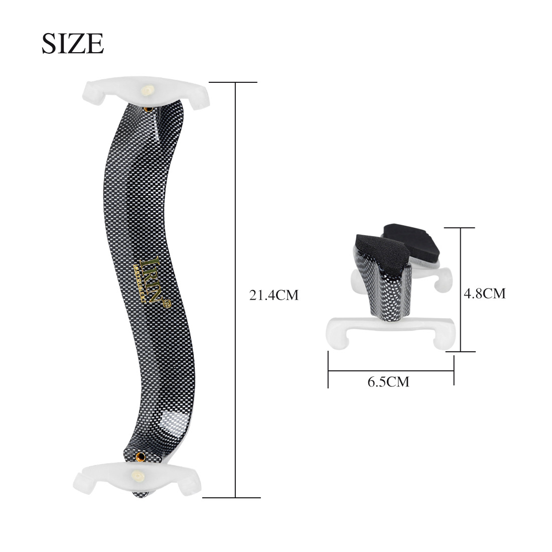 IRIN仿碳纤维小提琴肩托4/4 4/3加厚海绵小提琴肩垫可调节提琴托详情2