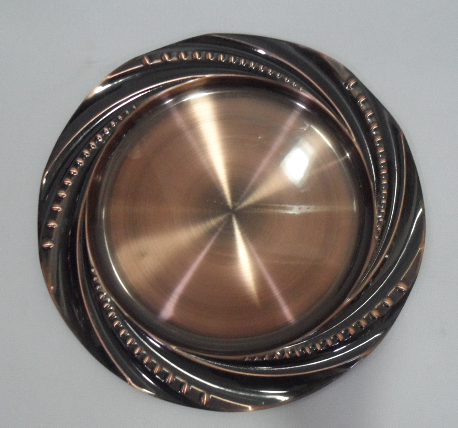 Stainless steel European-style pearl plate, stainless steel round plate with magnetic fruit plate, electroplating process, dazzling home and hotel pic 11
