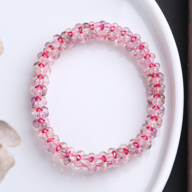 Super Seven Super hand-woven transparent Crystal Bracelet Jewelry for women, factory direct sales and wholesale for best friends pic 3