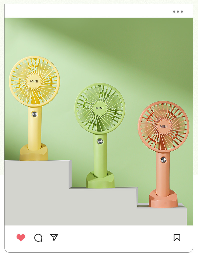 夏季手持风扇便携式学生USB可充电款户外家用迷你 桌面小风扇批发详情21