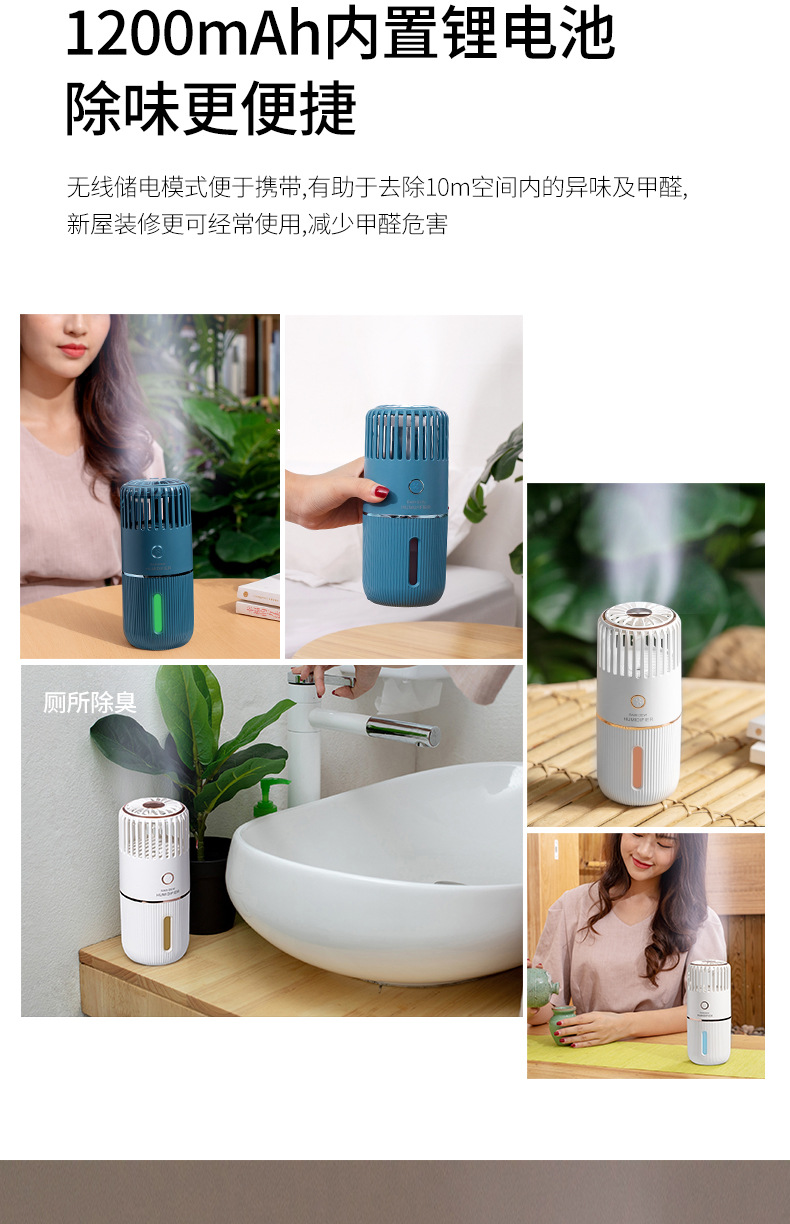 The new Raindrop Space Humidifier and cleaner is a car and household silent odor-removing usb humidifier pic 14