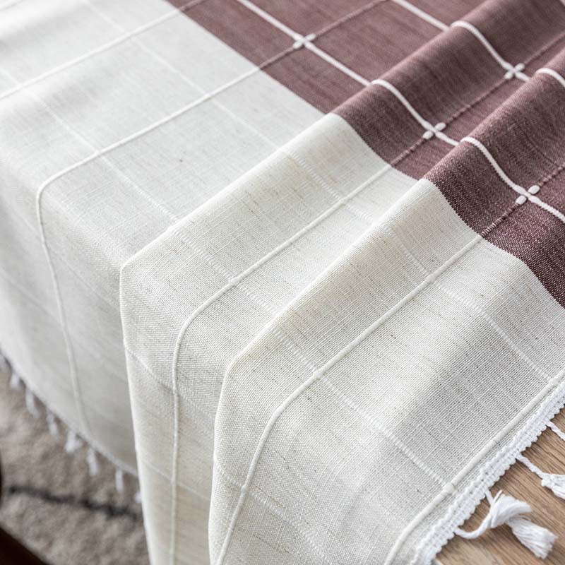 Cross-border northern European rectangular tablecloth, cotton, linen, linen decoration party, German, French, British coverings, wrinkle-free tablecloths pic 6