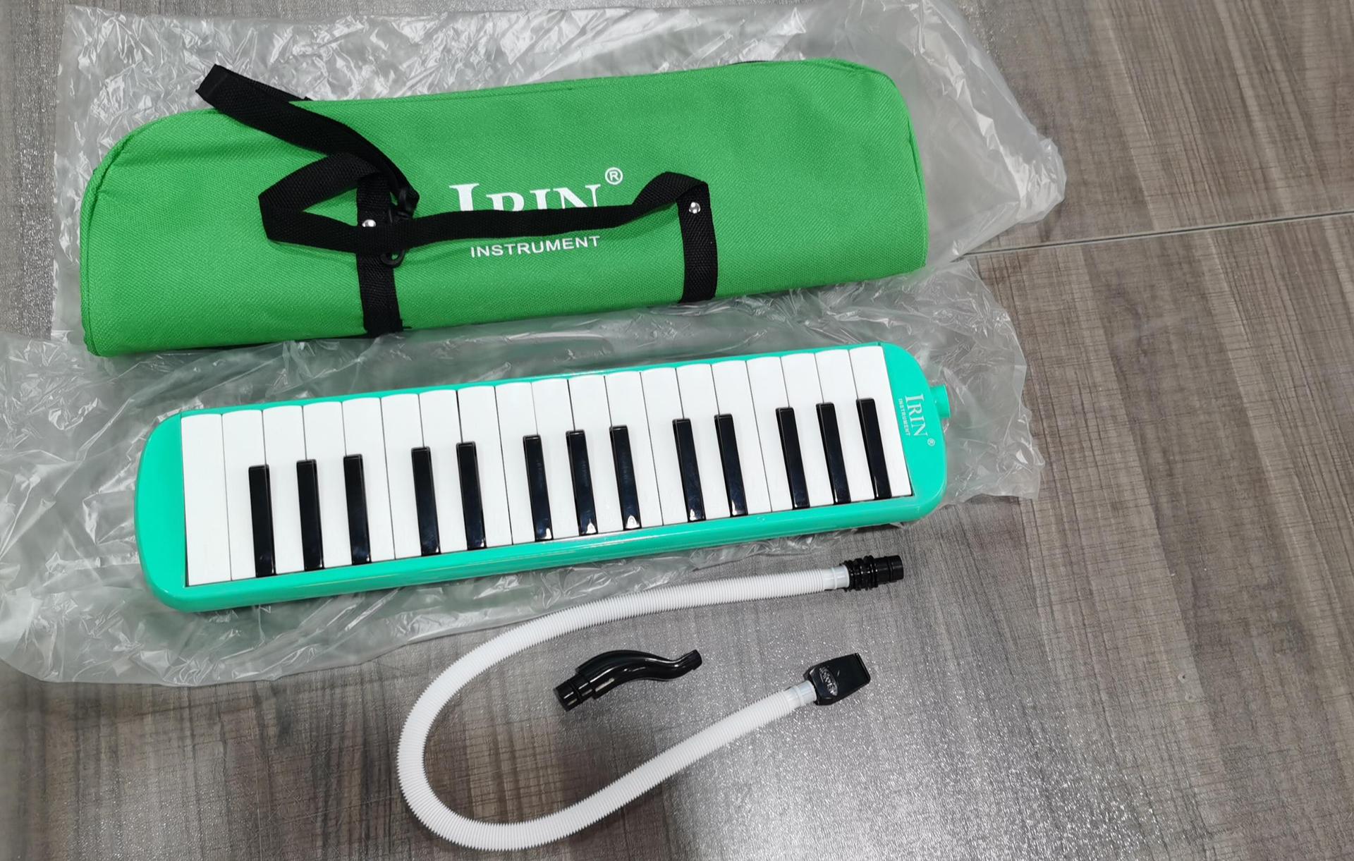 Factory wholesale IRIN 32-key harmonica for students, children and beginners to play in class, equipped with mouthpieces and pipes pic 15