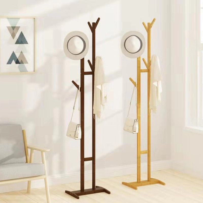 落地衣帽架实木简约现代卧室挂衣架多功能家用衣服架子客厅置物架详情21