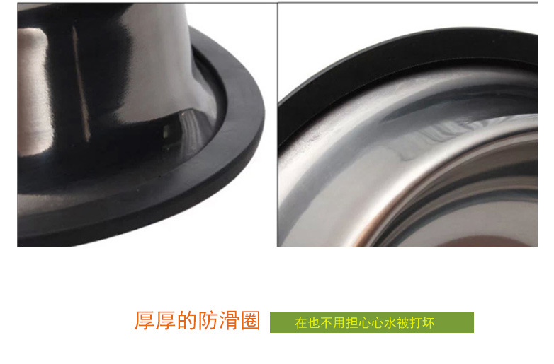 宠物食具 不锈钢狗碗宠物碗 泰迪金毛狗食盆大小号现货批发 不锈钢宠物盆 宠物用品 猫碗 猫盆 狗碗 狗盆 狗狗食具   详情7