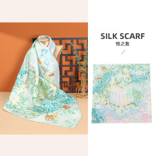 Silk scarves, new and versatile mulberry silk scarves, wholesale 70 square scarves, decorative scarves, summer souvenirs pic 10