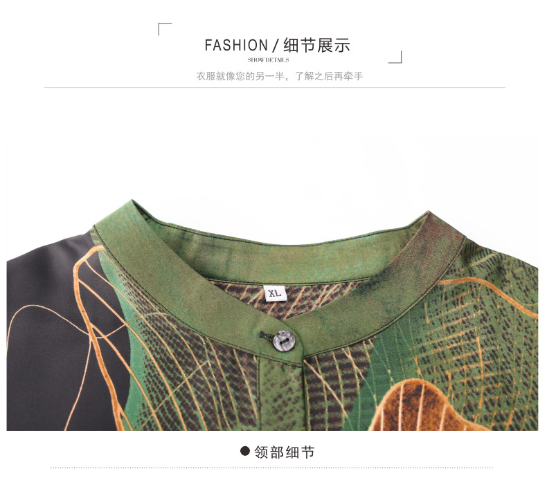 春夏新款妈妈装衬衫时尚蝙蝠袖休闲减龄显瘦气质优雅中老年女装潮详情21