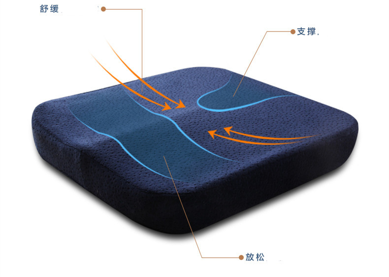 Memory foam slow rebound car seat cushions, slow rebound office dining chair cushions, anti-slip sofa cushions, thickened chair cushions pic 2