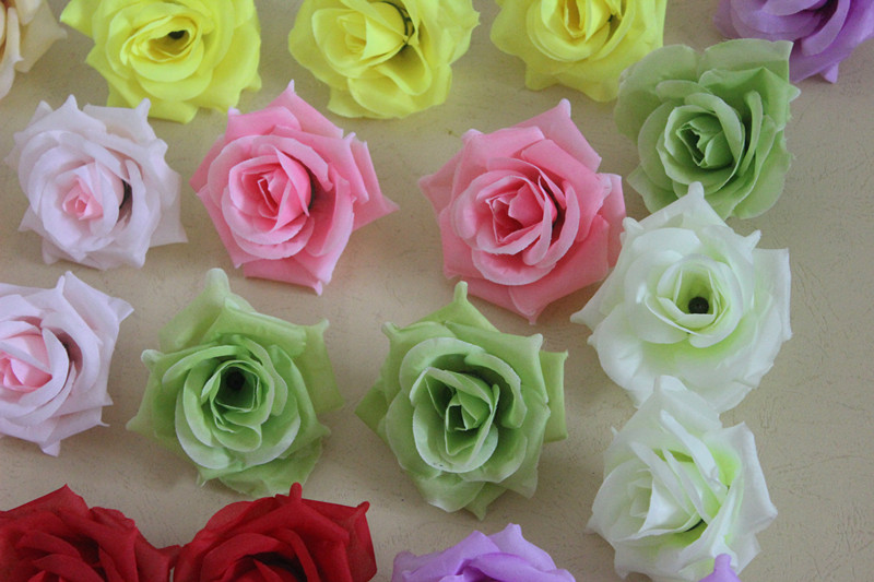 仿真花玫瑰花朵假花装饰仿真玫瑰花朵花球花墙插花花头材料绢花头详情65