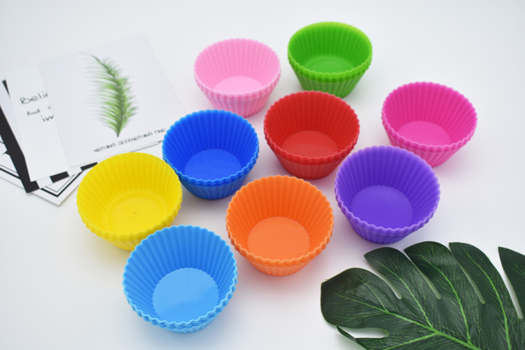 厂家现货硅胶马芬杯 烘焙甜品蛋挞布丁7cm蛋糕模具 DIY圆形蛋糕杯详情26