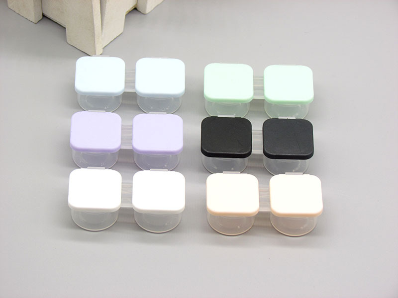 Portable dual-box flip contact lens case, independent press dual-box, convenient to use, three colors available, specially for foreign trade pic 27