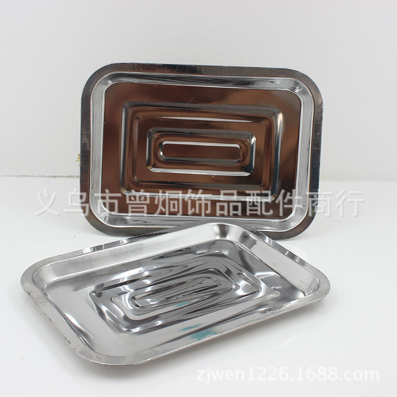 Stainless steel fruit plates, long plates, daily necessities plates, barbecue plates, wholesale for two yuan pic 7