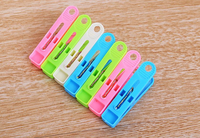 Sock drying clips, spring clips, windproof clothes drying clips, quilt drying clips, anti-slip plastic racks, 20 pieces each pic 22