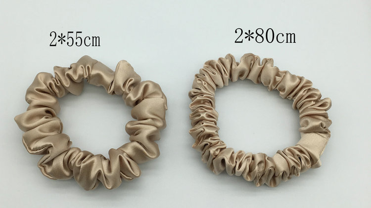 2cm large intestine hair band, 22mm bright silk hair band, 100mm mulberry silk hair tie, hair rope, leather band pic 1