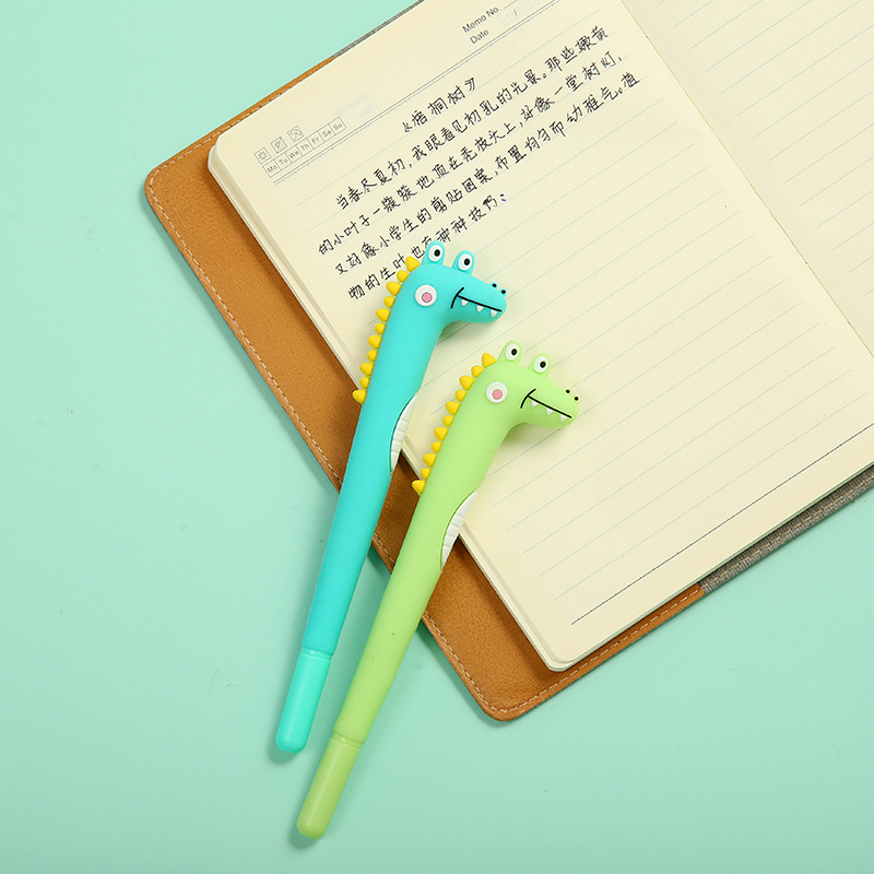 Dinosaur crocodile fun gel pen for students, simple, artistic, cute and creative, popular Korean version custom factory direct sales pic 7