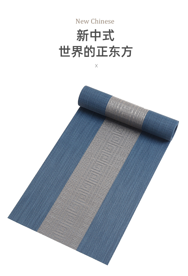 新中式餐垫隔热垫感餐桌垫轻奢西餐布垫中国风防水菜垫碗垫子详情14