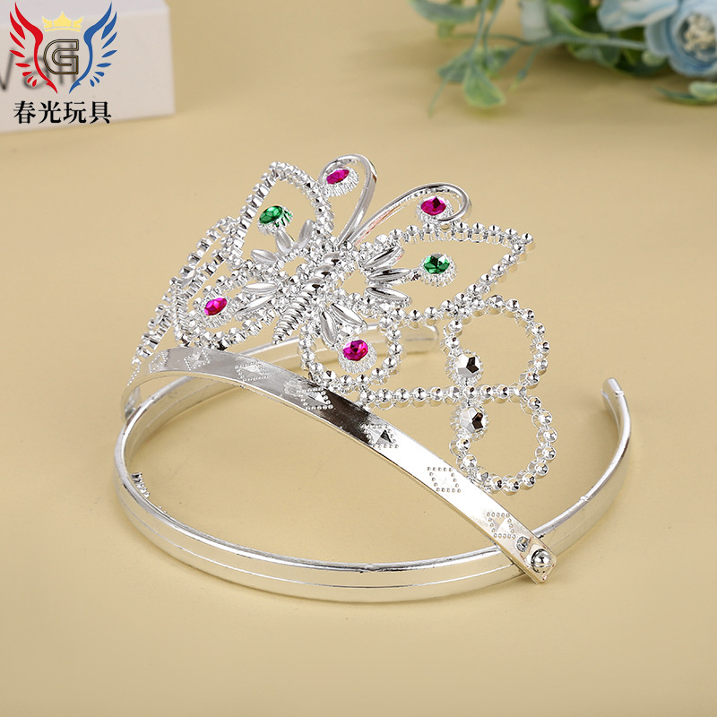 Factory direct sales of Frozen Fairy Empress Crown, cross-border bestseller for foreign trade, wholesale of cute diamond-encrusted crowns for parties pic 11