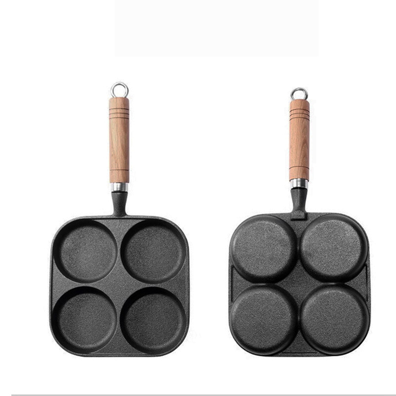 love cooking Supor Egg Frying Pan Cast Iron Uncoated Multi-functional Breakfast Pan Mini Pan Steak Frying Pan Home Egg Burger Deep Fryer pic 3