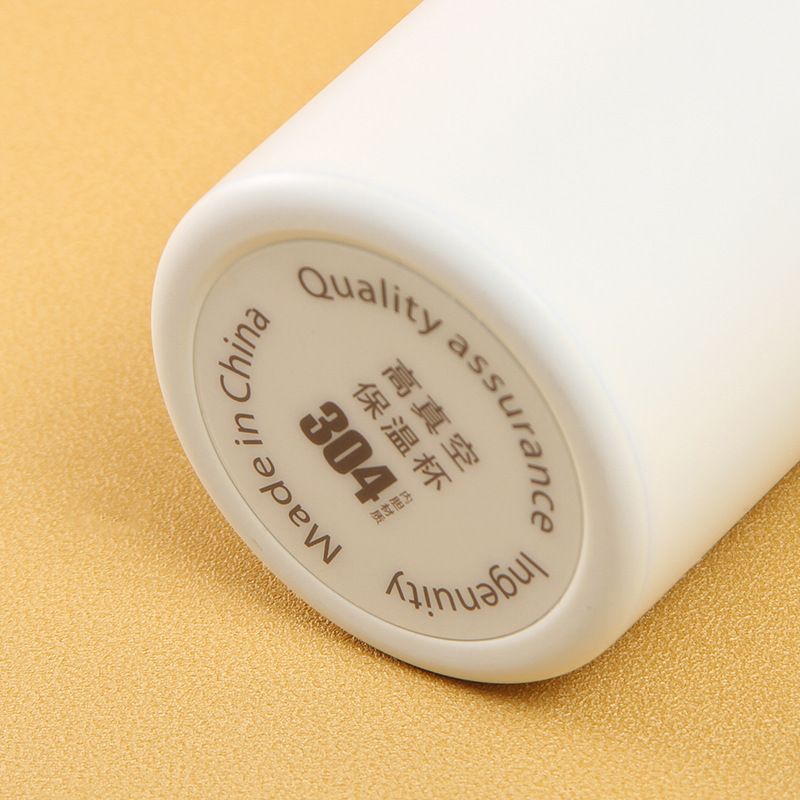 韩版304不锈钢弹跳盖保温杯 简约卡通豌豆杯便携清新学生水杯抖音详情14