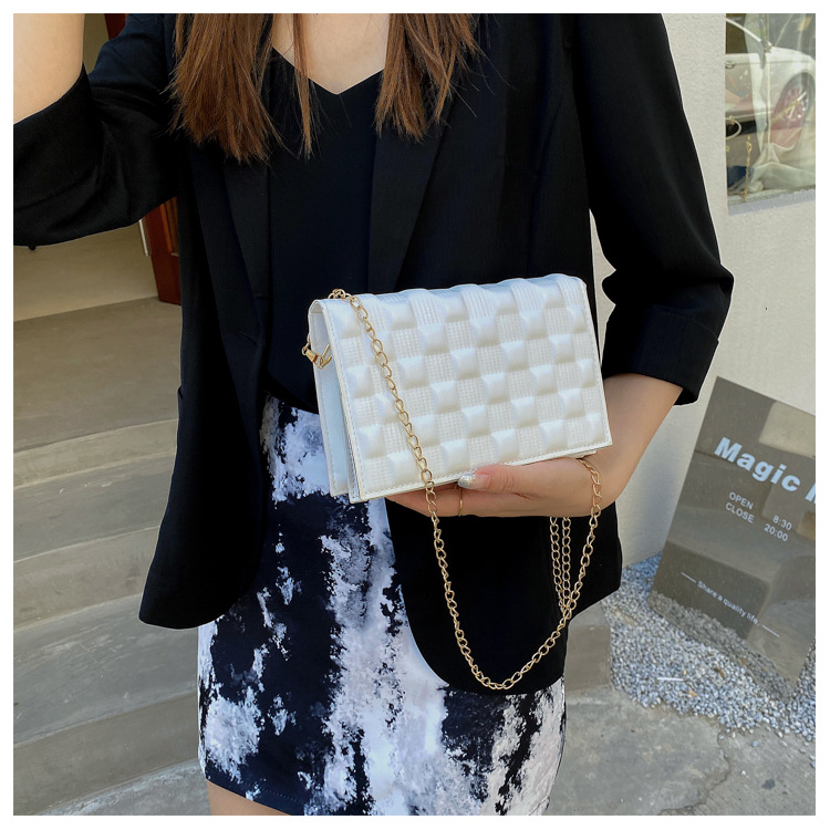 网红手提包包2021新款时尚单肩女包休闲感洋气斜挎简约ins链条包详情26