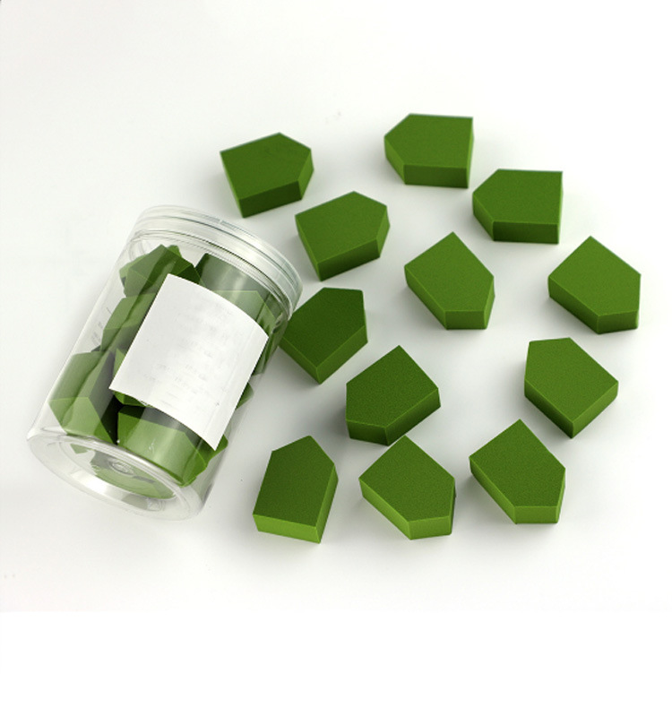Customized hydrophilic non-latex small house jelly beauty powder puff, super soft, non-powdering, dry and wet dual-purpose sponge powder puff pic 8