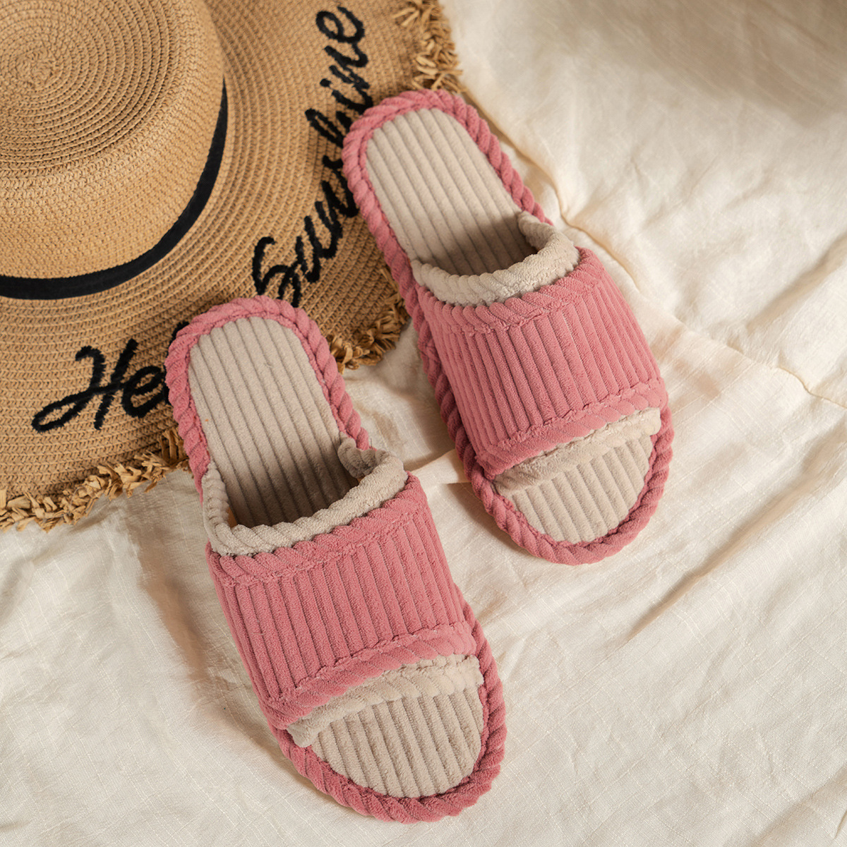 亚麻拖鞋女春秋四季室内家用棉麻踩屎感居家居防滑夏季男情侣批发详情10