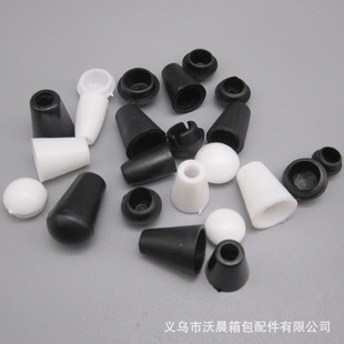 现货直销 2.0CM长黑色白色塑料吊钟 雨衣无盖吊钟 长吊钟穿绳扣详情2