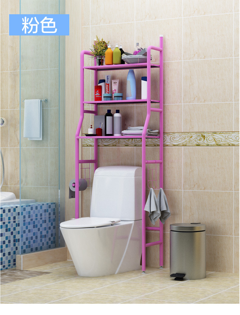 Bathroom, toilet storage rack, floor-standing washroom, no need for drilling, washing machine storage, toilet storage rack pic 15