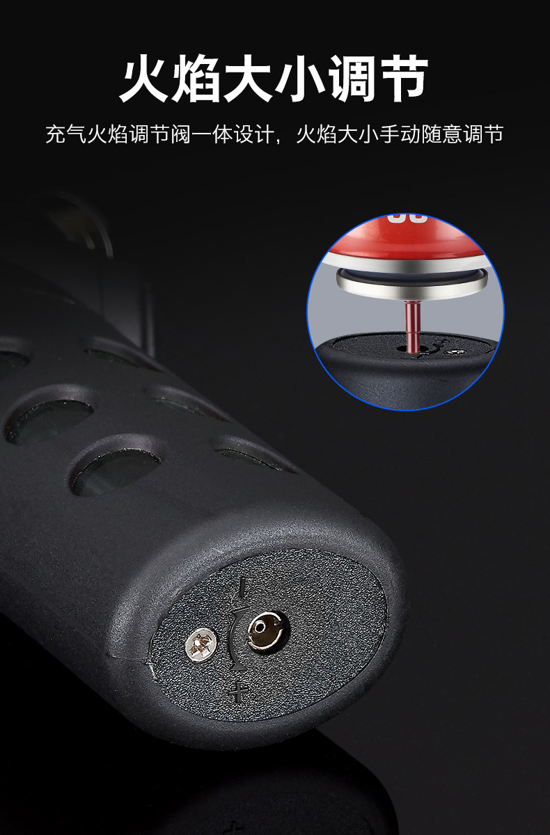High-temperature double direct impact igniter, ceramic core, inflatable metal welding torch, igniter, barbecue cigar pic 7
