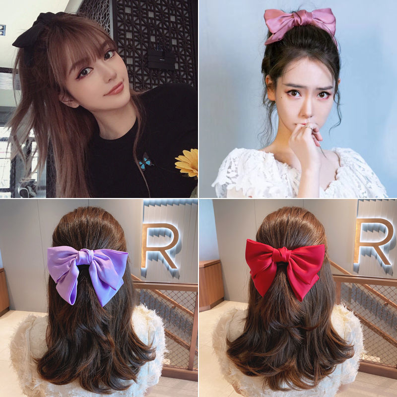 ins Korean-style large bow hair accessory, jk hair clip, fabric at the back of the head, Japanese-style school spring hair clip, hair rope and hairpin pic 20