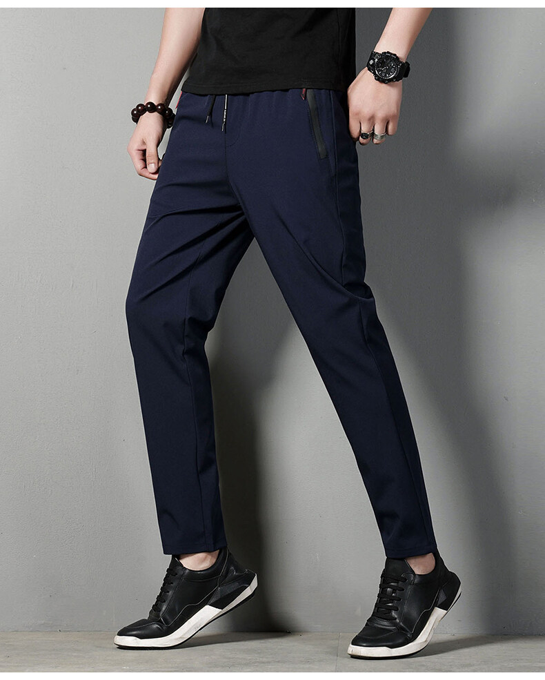 The original manufacturer offers spring and autumn casual long pants for men, which are versatile, trendy, and slimming. They are also elastic, quick-drying, and loose pic 17