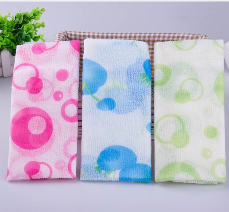 Customized nylon bath scrubbing towels, thin and long strips, bath towels, sauna towels, coarse sand rubbing mud bath towels, and pull back strips from the manufacturer pic 18
