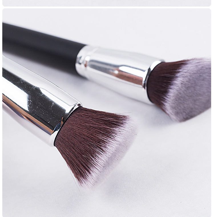 New plastic single-stem loose powder foundation brush, gradient soft bristle blush brush, portable and portable beginner makeup brush pic 11