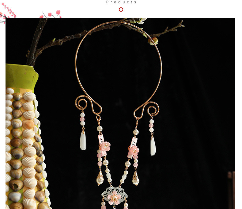 In stock: Ancient style necklaces, Ming-style Hanfu accessories, tassel pendants, ancient costume jewelry, and retro accessories for girls pic 7