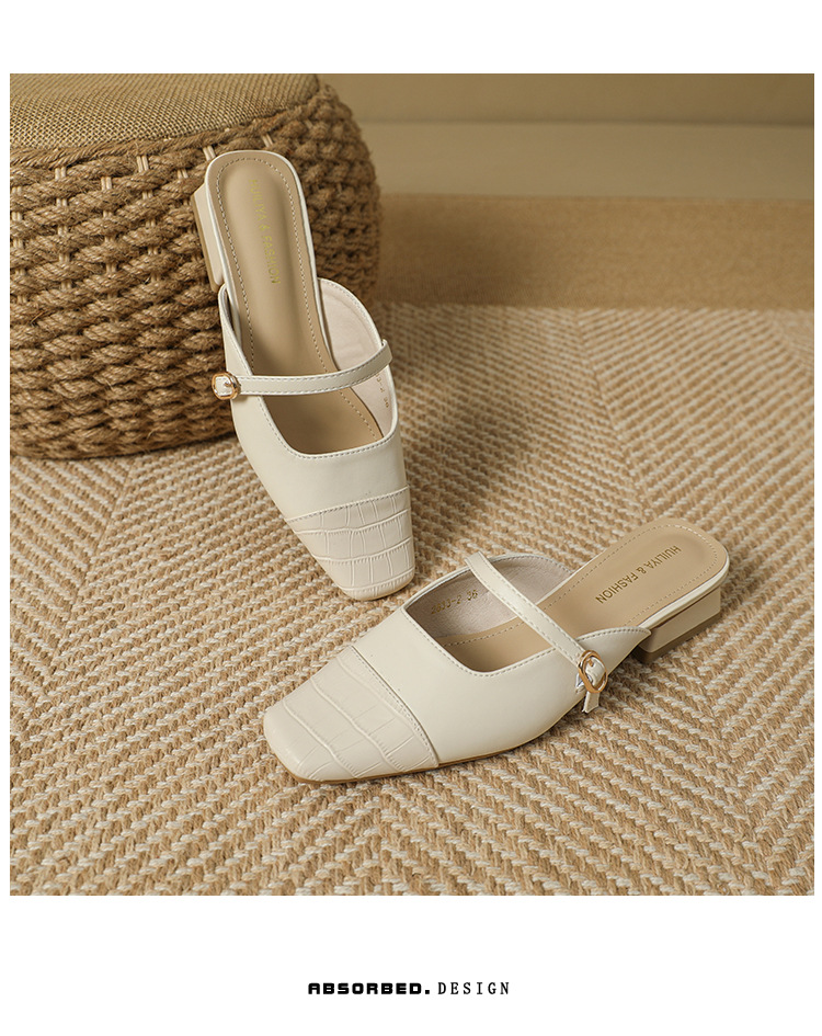 2023新款气质中跟半拖单鞋包头半拖鞋女夏外穿凉拖穆勒鞋2833-2详情22