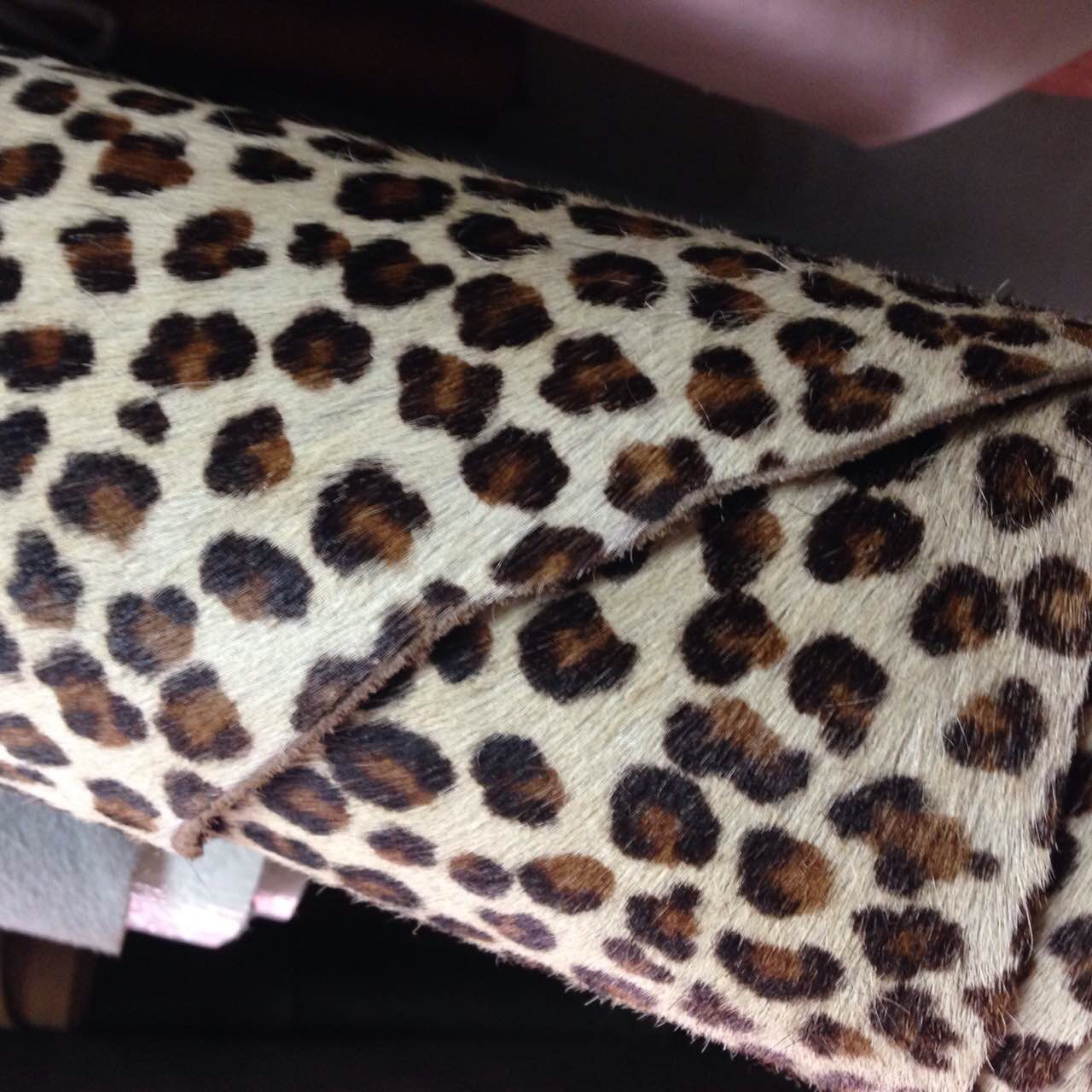 Yiwu genuine horse hair, horse leather, leopard print, zebra, cow, thousand bird print, horse hair, single color, multicolored horse skin, gilded version pic 10