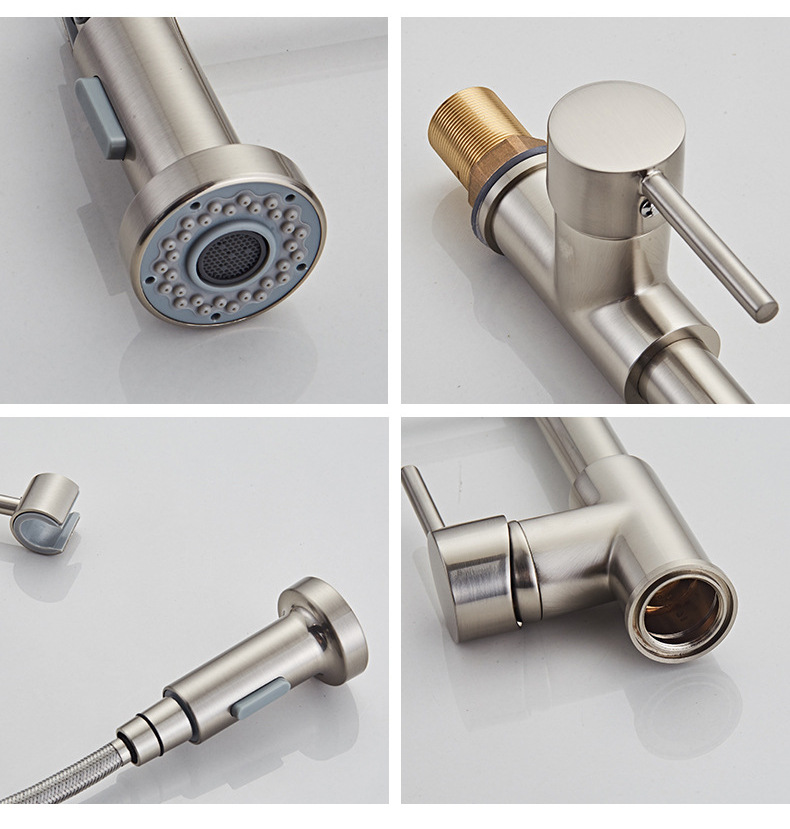 Foreign trade copper telescopic universal faucet spring faucet extender pressure-increasing rotating anti-splash faucet pic 23