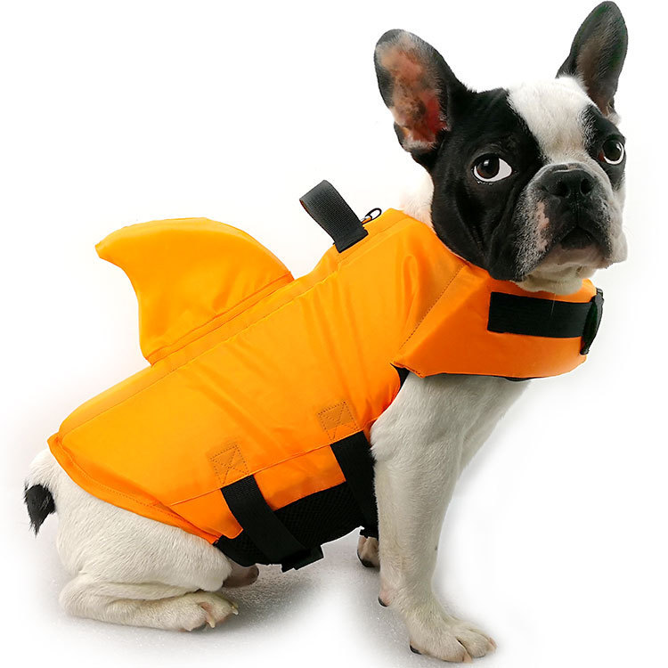 New pet clothing, shark fin dog swimsuits, large and small dog water entertainment fashion swimming pet life jackets pic 18