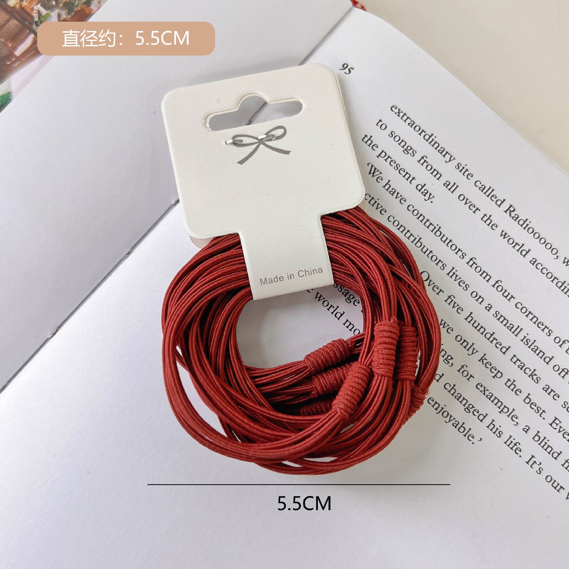 Korean version hair tie, popular online, high-elasticity adult hair tie, multi-strand hair band, basic, versatile, simple hair accessory, leather band pic 54