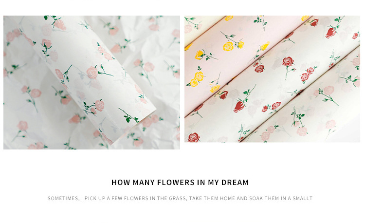 新款玫瑰雪梨纸ins风手揉纸内衬包装纸高级感礼物花束包花纸批发详情21