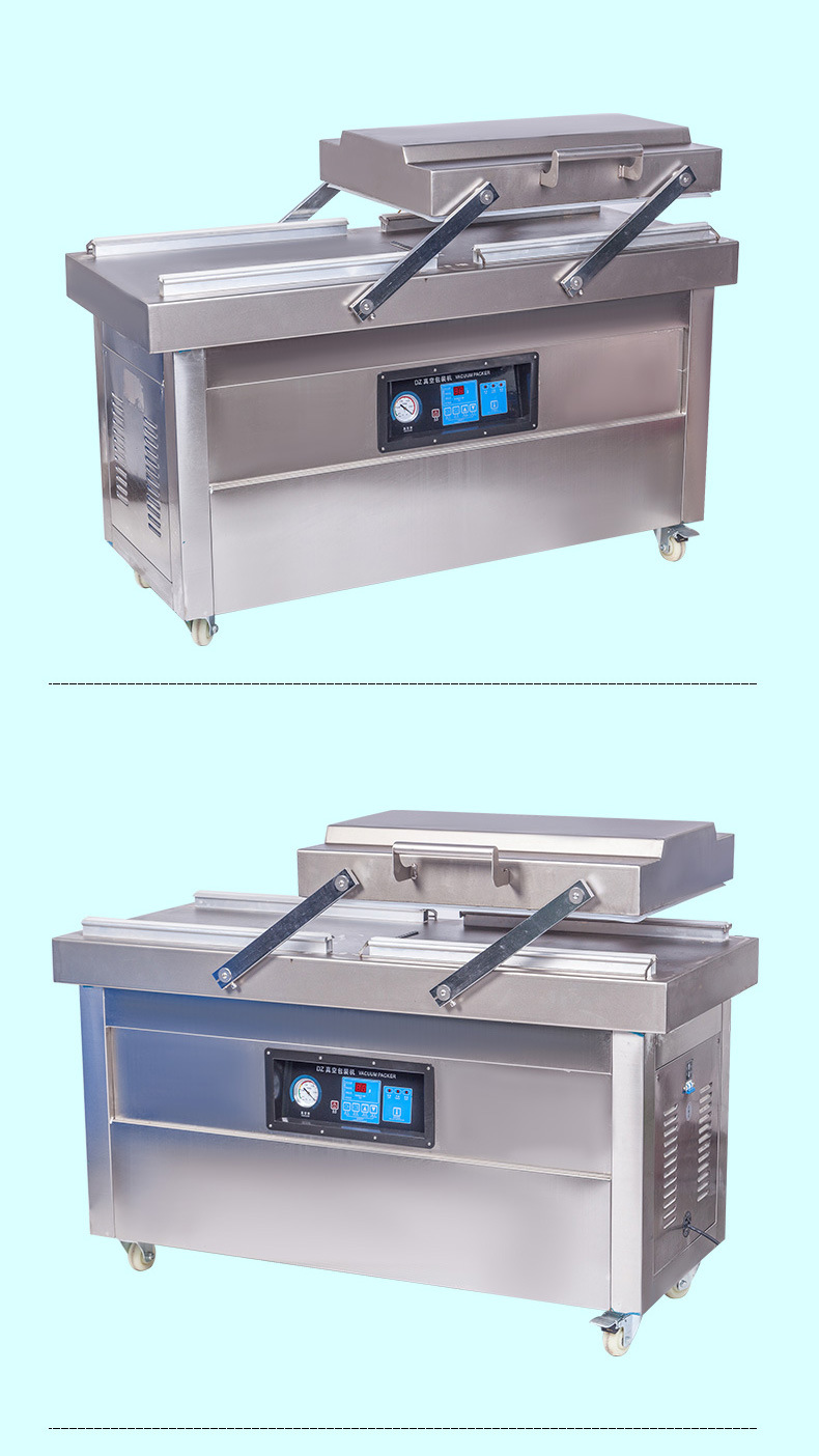 DZ400-2SA máquina automática de envasado al vacío de alimentos seca y húmeda arroz té máquina de sellado máscara máquina de vacío pic 11