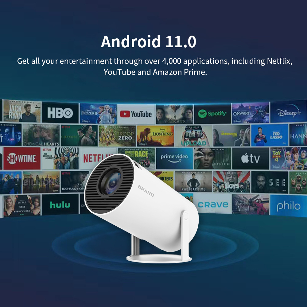 The new HY300 projector model is a portable mini projector for home dormitories, available for Android and high-definition cross-border use pic 3