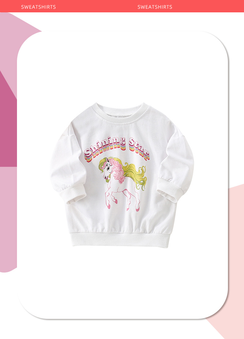 malwee女童卫衣秋季新款套头圆领衫欧美中小童休闲长袖外穿上衣详情9