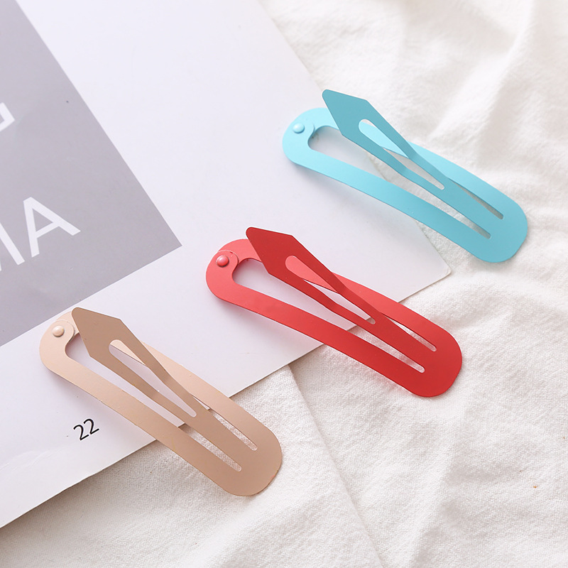 Ins-style candy-colored matte simple BB clip, fringe clip, makeup hair clip, seamless hair clip and hair accessory pic 6