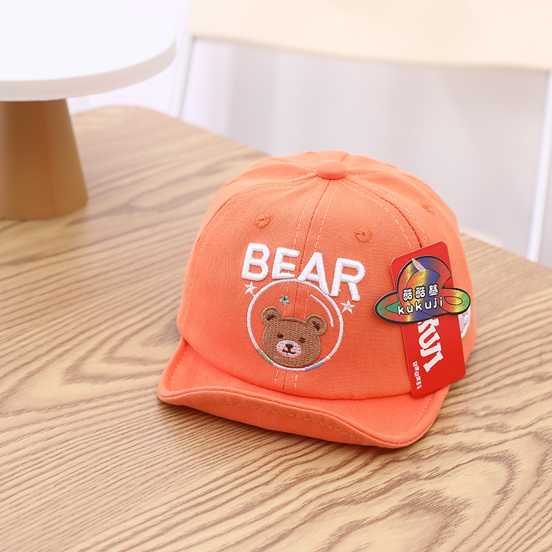 婴幼儿春夏帽子 6-12个月男女童太阳帽宝宝鸭帽舌熊遮阳防晒1-2岁详情13