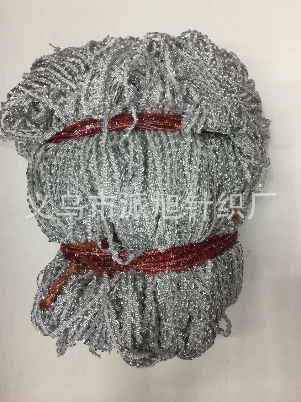 Factory direct sales of 0.6CM wide ethnic clothing accessories with silver middle-curved lace and cored wire pic 3