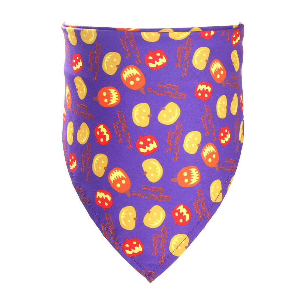 Pet scarf, Halloween pet saliva towel, cat decorative scarf, scarf, dog single-layer cute triangular scarf pic 17